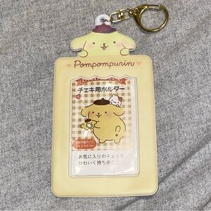 Sanrio Card Holder Keychain - Pompompurin